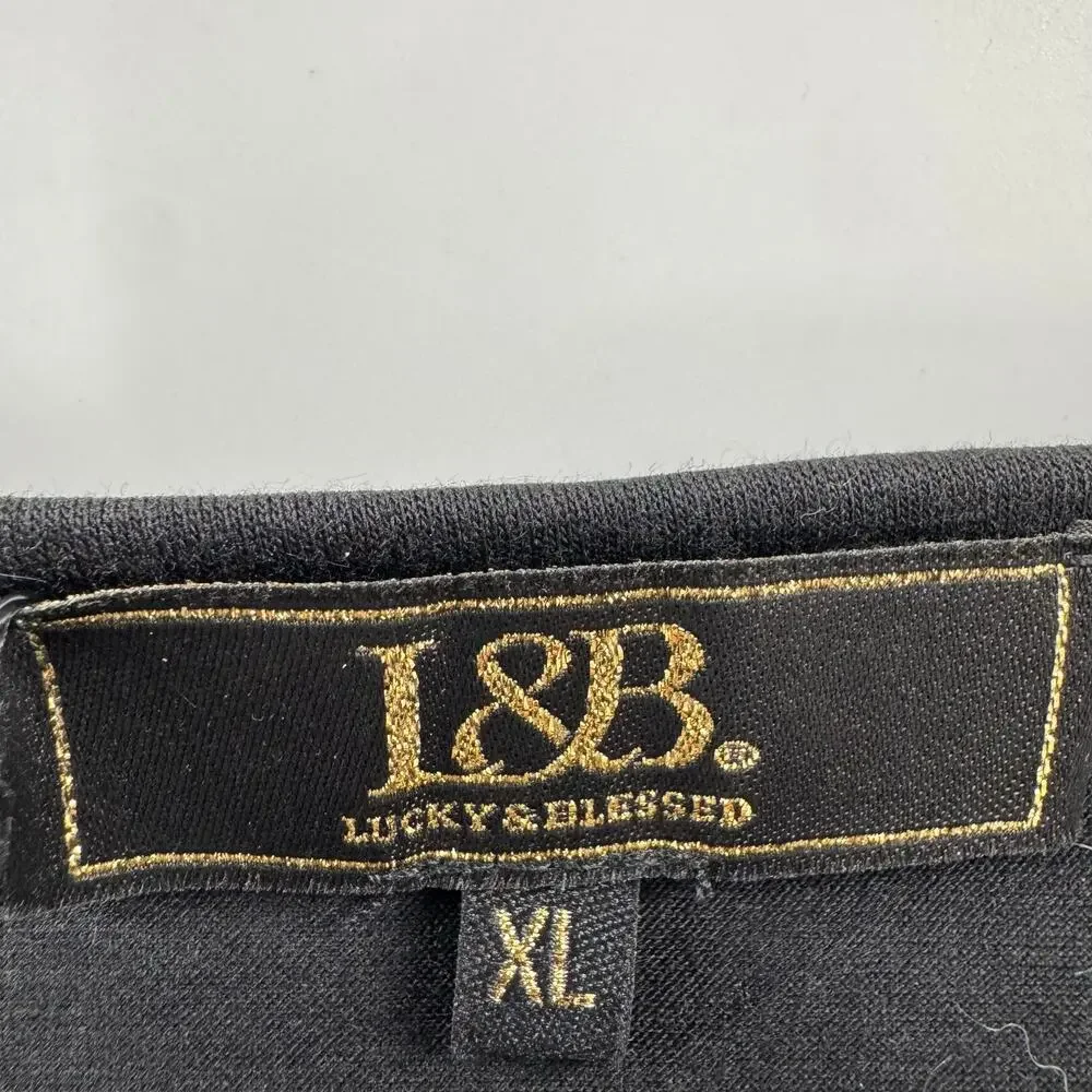 NWT Lucky & Blessed oversized black top - Picture 5 of 5